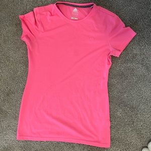 Pink Adidas Climalite Workout Top- Medium